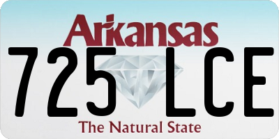 AR license plate 725LCE