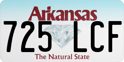 AR license plate 725LCF