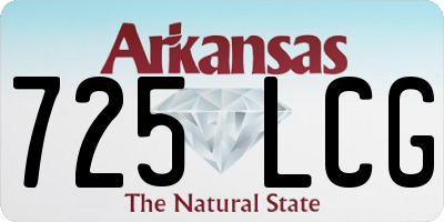 AR license plate 725LCG