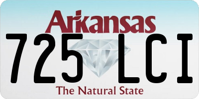 AR license plate 725LCI