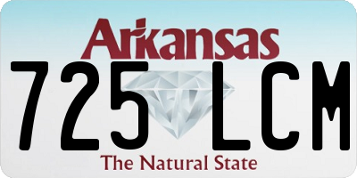 AR license plate 725LCM