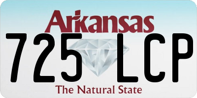 AR license plate 725LCP