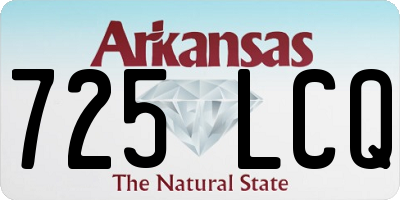 AR license plate 725LCQ