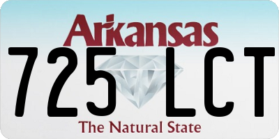 AR license plate 725LCT