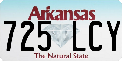 AR license plate 725LCY