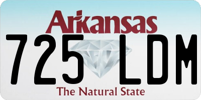 AR license plate 725LDM