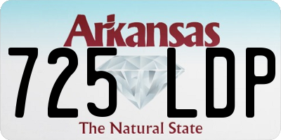 AR license plate 725LDP