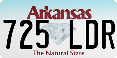 AR license plate 725LDR