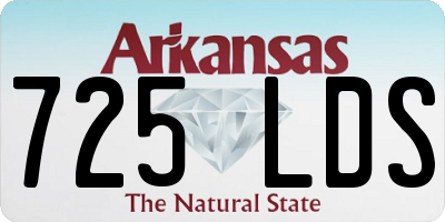 AR license plate 725LDS