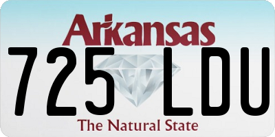 AR license plate 725LDU