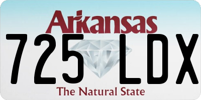 AR license plate 725LDX