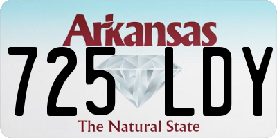 AR license plate 725LDY