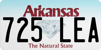 AR license plate 725LEA