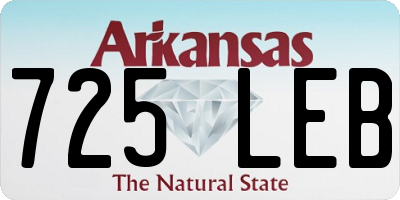 AR license plate 725LEB