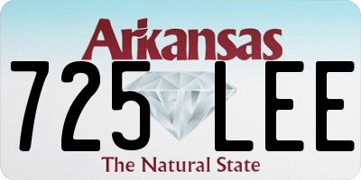 AR license plate 725LEE