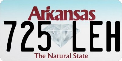 AR license plate 725LEH