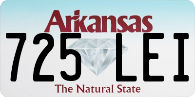 AR license plate 725LEI