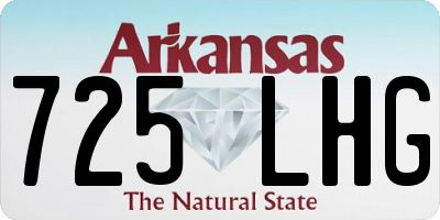 AR license plate 725LHG
