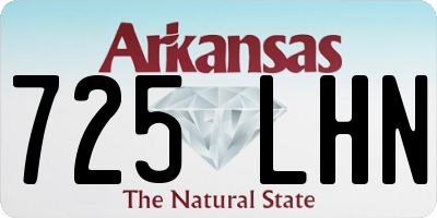 AR license plate 725LHN
