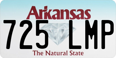 AR license plate 725LMP