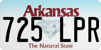 AR license plate 725LPR