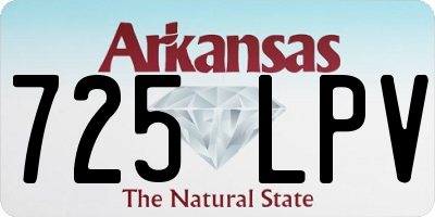 AR license plate 725LPV