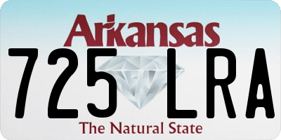 AR license plate 725LRA