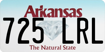 AR license plate 725LRL