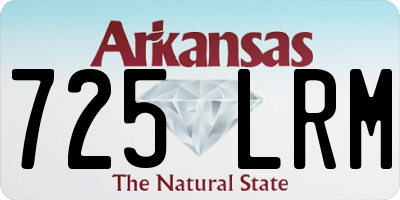AR license plate 725LRM