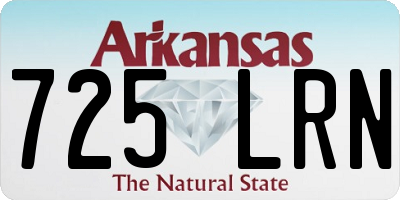 AR license plate 725LRN