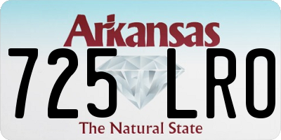 AR license plate 725LRO