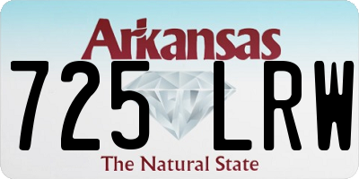 AR license plate 725LRW