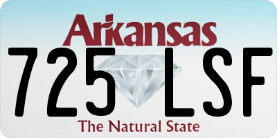 AR license plate 725LSF