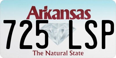 AR license plate 725LSP