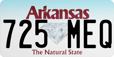 AR license plate 725MEQ