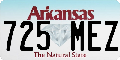 AR license plate 725MEZ