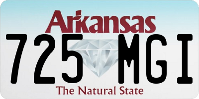 AR license plate 725MGI