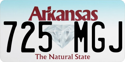 AR license plate 725MGJ