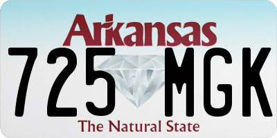 AR license plate 725MGK