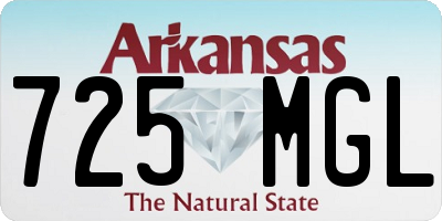 AR license plate 725MGL