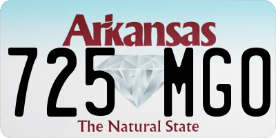 AR license plate 725MGO