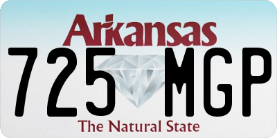 AR license plate 725MGP