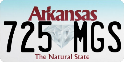 AR license plate 725MGS