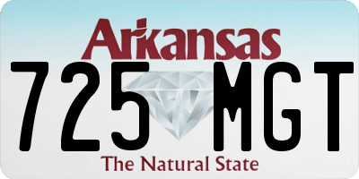 AR license plate 725MGT