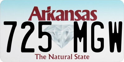 AR license plate 725MGW