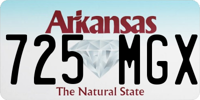 AR license plate 725MGX
