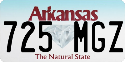 AR license plate 725MGZ