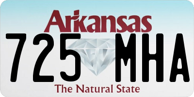 AR license plate 725MHA