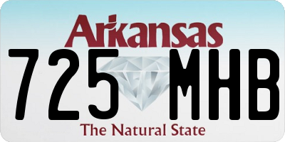 AR license plate 725MHB