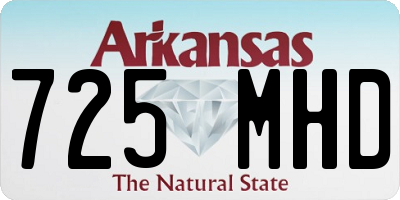 AR license plate 725MHD